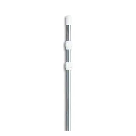 Pool Central Pool Central 32037731 5 - 15 in. Adjustable Silver Aluminum Swimming Pool Telescopic Pole for Vacuums & Skimmers 32037731